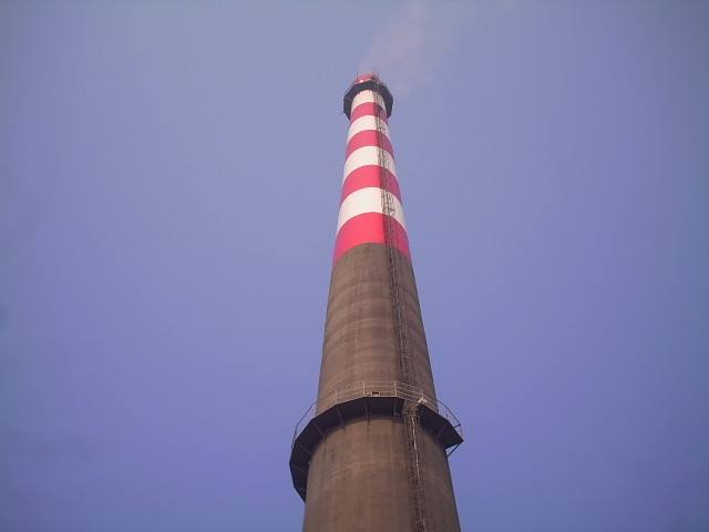 滁州天长电厂烟囱安装避雷针