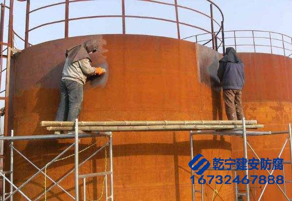 上海水泥罐刷油漆施工水泥罐翻新喷漆防腐